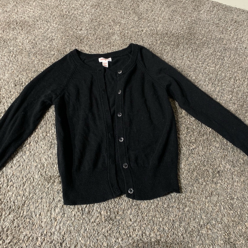 black cardigan